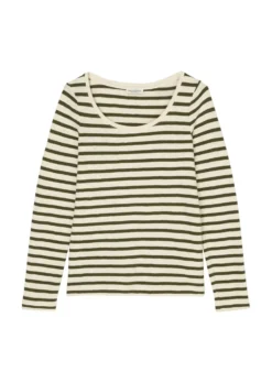 Marc O'Polo Striped Long Sleeve Top In A Loose Fit Made Of Heavy Jersey Fabric Composed Of Organic Cotton 16 Marc O'Polo Striped Long Sleeve Top In A Loose Fit Made Of Heavy Jersey Fabric Composed Of Organic Cotton -Schlichte Eleganz 013f5cbf97a12fc70bc22a0e3bb2314f scaled