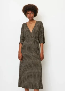 Marc O'Polo Jersey Wrap Dress With An All-over Print Made Of Stretchy Viscose Fabric -Schlichte Eleganz 04a2263828ee8b6aa821e92e2f4bef6b scaled