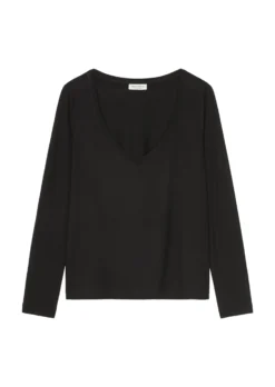 Marc O'Polo Long Sleeve V-neck Top From LENZING™ ECOVERO™ 16 Marc O'Polo Long Sleeve V-neck Top From LENZING™ ECOVERO™ -Schlichte Eleganz 084da019107d24b3d06adbf40aa3c724 scaled