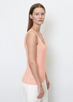 Marc O'Polo Striped Sleeveless Linen Top In A Shaped Fit Made Of High-quality Jersey -Schlichte Eleganz 08cbd00b62eb8b3e81de0eea92a28fba scaled