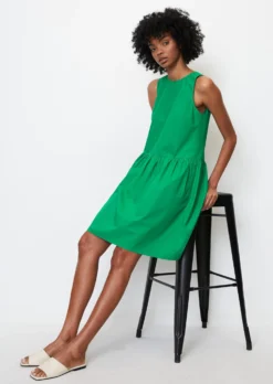 Marc O'Polo Sleeveless, Voluminous Poplin Dress Made Of Organic Cotton