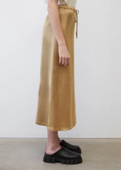Marc O'Polo Flared Maxi Skirt With Slits Made Of An Elegant Viscose/linen Blend -Schlichte Eleganz 09b85f09dffa15de5884490562d752fa scaled
