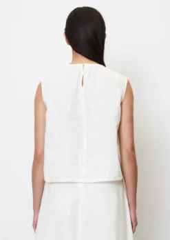 Marc O'Polo Sleeveless Linen Blouse Top With Drawstring At The Hem 11 Marc O'Polo Sleeveless Linen Blouse Top With Drawstring At The Hem -Schlichte Eleganz 0deac1bc8a3e9c2a397aec52c5d6a86a scaled