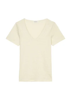 Marc O'Polo Linen V-neck T-shirt In A Regular Fit Made Of High-quality Jersey Fabric -Schlichte Eleganz 0eda1775162da63093fee4684c03dc51 scaled
