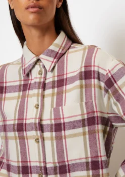 Marc O'Polo Flannel Blouse Relaxed With Soft Roughened Surface -Schlichte Eleganz 100965b5a2f4ea7ab03c423673a57f17 scaled