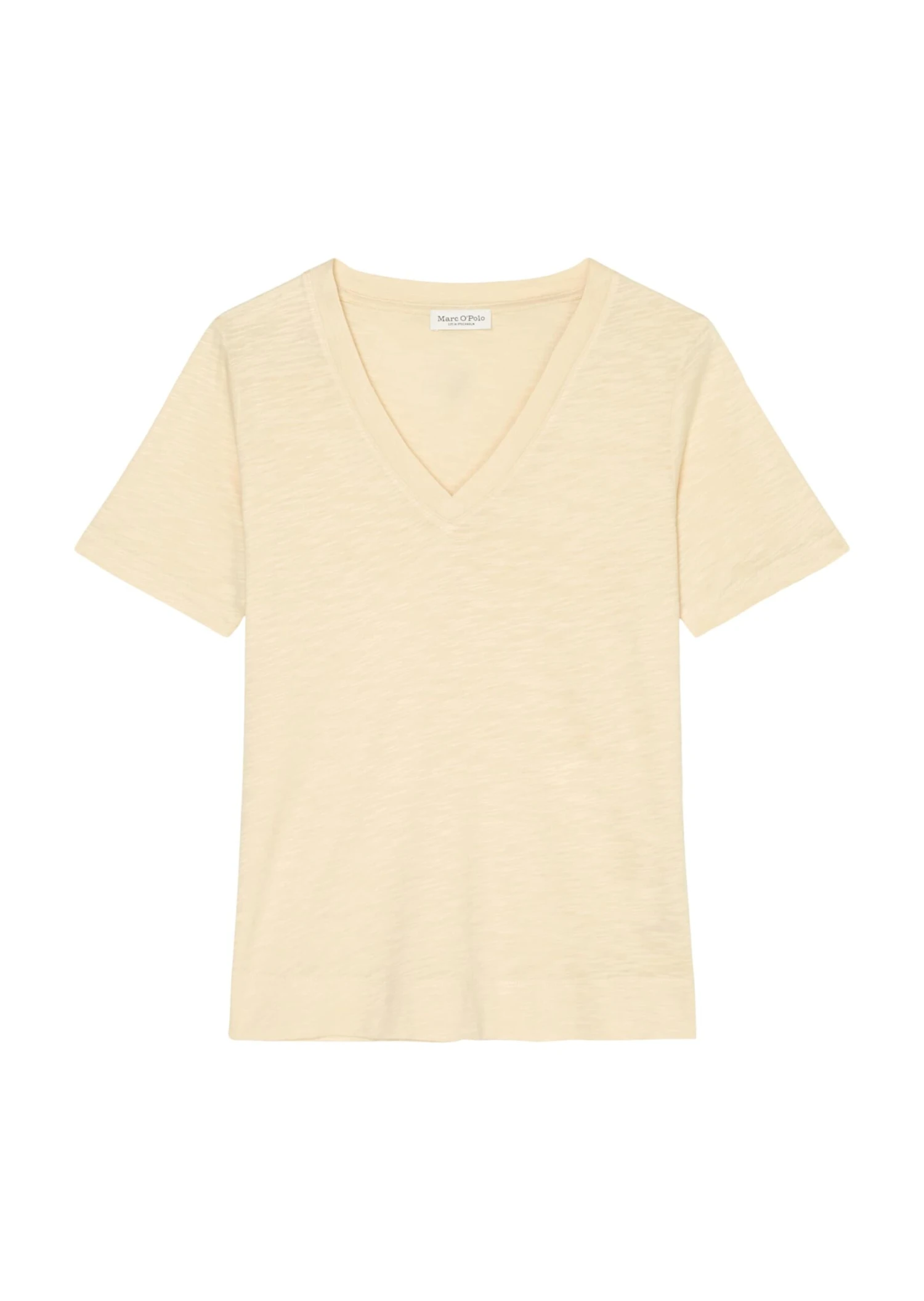Marc O'Polo Slub Jersey V-neck T-shirt Made Of A Cotton/viscose Blend 8 Marc O'Polo Slub Jersey V-neck T-shirt Made Of A Cotton/viscose Blend – Bild 8