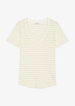 Marc O'Polo Striped V-neck T-shirt In A Regular Fit In Organic Cotton Slub Jersey 15 Marc O'Polo Striped V-neck T-shirt In A Regular Fit In Organic Cotton Slub Jersey -Schlichte Eleganz 1297263d1994ad63abea18c825874cbc scaled