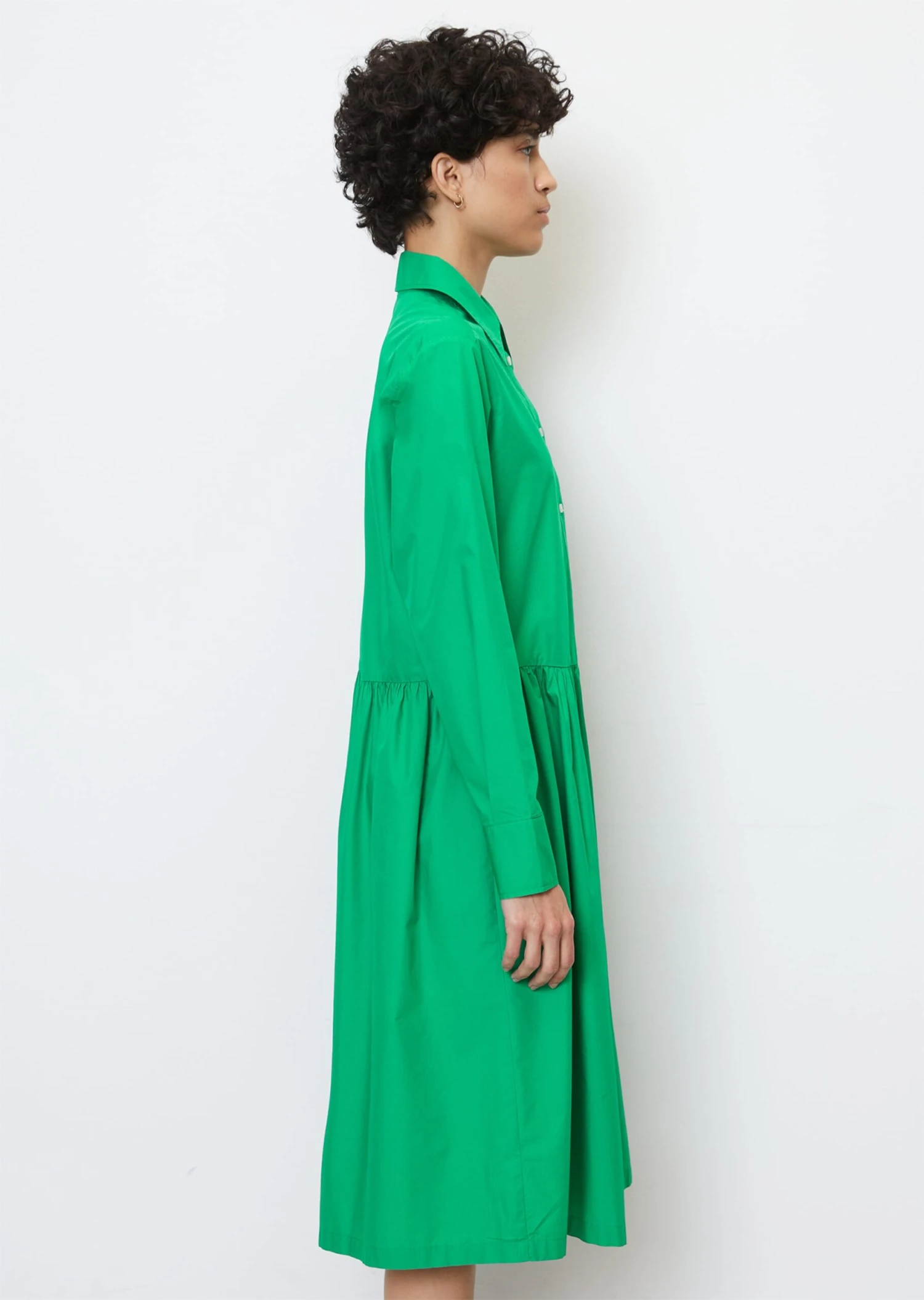 Marc O'Polo Blouse Dress With A Gathered Skirt Made From A Lightweight Organic Cotton/lyocell Blend 6 Marc O'Polo Blouse Dress With A Gathered Skirt Made From A Lightweight Organic Cotton/lyocell Blend – Bild 6