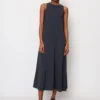 Marc O'Polo Sleeveless A-line Dress In Soft Viscose Twill