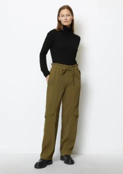 Marc O'Polo Utility Trousers Relaxed Made From A Flowing Viscose Mix