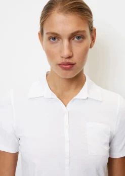 Marc O'Polo Short Sleeve Polo Shirt In A Regular Fit With Blended Material Detailing -Schlichte Eleganz 1d71795fb5c4be9be638455ecdbd023a scaled