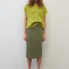 Marc O'Polo Jersey Midi Skirt In A Slim Fit Made Of Stretchy Interlock Jersey