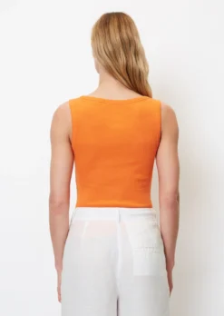 Marc O'Polo Sleeveless Ribbed Jersey Top In A Slim Fit Made Of Organic Cotton -Schlichte Eleganz 1f9d67def85fbc8d7fc8a3d33dbe33ef scaled