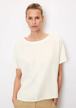 Marc O'Polo Blouse In A T-shirt Style, Loose Fit With Tencel™ Lyocell