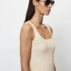Marc O'Polo Sleeveless Top In A Shaped Fit Made Of Stretchy Organic Cotton Jersey