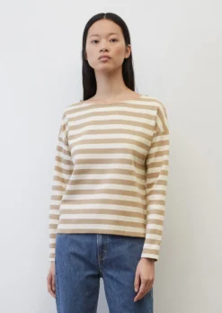 Marc O'Polo Striped Long-sleeved Top Made Of Interlock Jersey -Schlichte Eleganz 21a0f0b13e21f271c94b5c147304a478 scaled