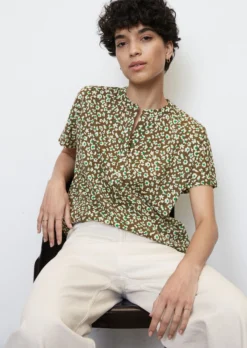 Marc O'Polo Jersey Blouse Made Of Lightweight Single Jersey Fabric