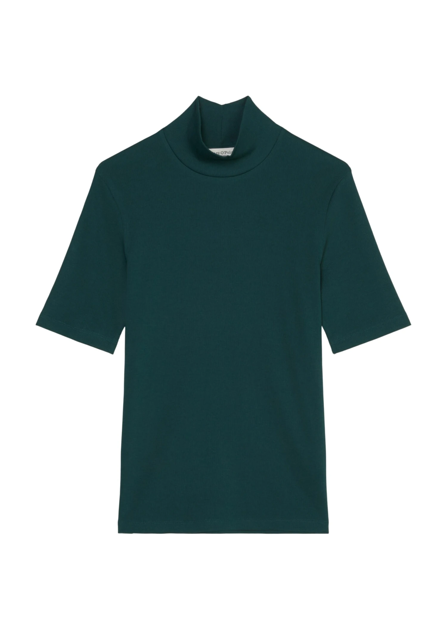 Marc O'Polo Ribbed Jersey T-shirt With High Stand-up Collar Made Of Organic Stretch Cotton Fabric 8 Marc O'Polo Ribbed Jersey T-shirt With High Stand-up Collar Made Of Organic Stretch Cotton Fabric – Bild 8
