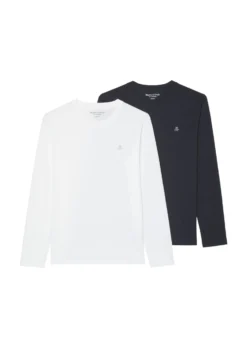 Marc O'Polo Double Pack Of Basic Long Sleeve Tops, Shaped Fit Made Of Organic Cotton -Schlichte Eleganz 228100bf9b3abd8fd714b1cd2aaca35c scaled