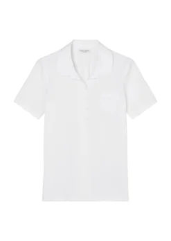 Marc O'Polo Short Sleeve Polo Shirt In A Regular Fit With Blended Material Detailing -Schlichte Eleganz 22a27b855567504a32cdbd8f1294ca71 scaled