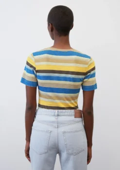 Marc O'Polo Striped T-shirt In A Slim Fit Made Of Finely Ribbed Jersey -Schlichte Eleganz 23c16c45309534b946ee0655910a20a3 scaled