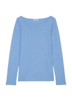 Marc O'Polo Bateau Neck Long Sleeve Top, Regular Fit In A Lightweight Slub Jersey Fabric -Schlichte Eleganz 23cec75488d2eaf1a328621fd6e0c3d6 scaled