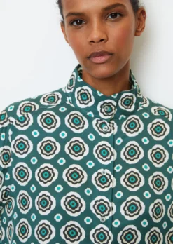 Marc O'Polo Short Print Shirt Blouse Dress Made From Viscose Twill -Schlichte Eleganz 2403a2fdcaed96da60f7f6a3f642dbd9 scaled