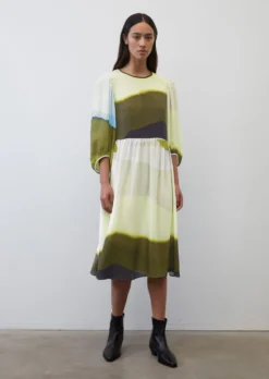 Marc O'Polo Voluminous Dress In A Cupro/viscose Blend