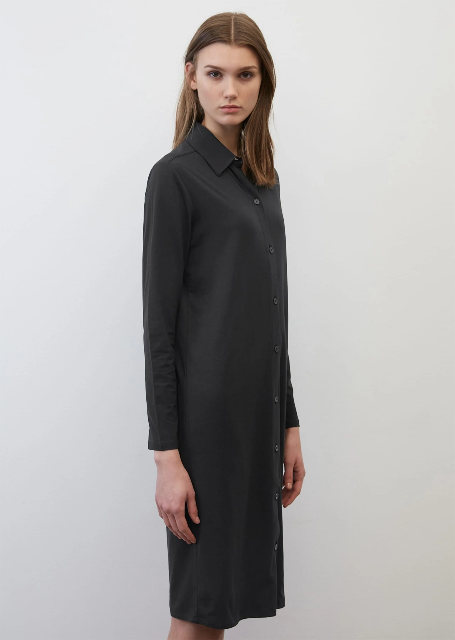Marc O'Polo Jersey Dress With A Button Placket With TENCEL™ Modal 6 Marc O'Polo Jersey Dress With A Button Placket With TENCEL™ Modal – Bild 6