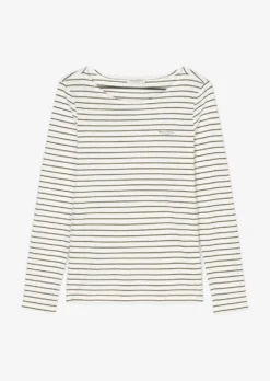 Marc O'Polo Striped Longsleeve Regular Made Of Fine Organic Cotton -Schlichte Eleganz 27b7d74e2df7f02b5880347318a560f9 scaled