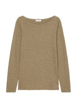 Marc O'Polo Long Sleeve Top With A Bateau Neckline, Regular Fit In Organic Cotton Slub Jersey -Schlichte Eleganz 2e08f97f0b04837895d817d9f892135c scaled