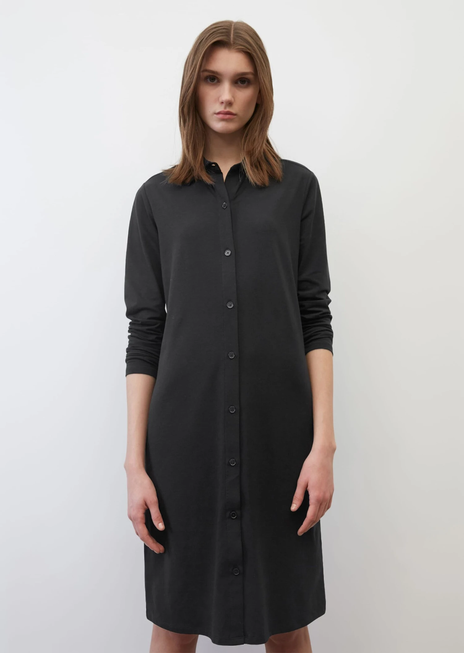 Marc O'Polo Jersey Dress With A Button Placket With TENCEL™ Modal 2 Marc O'Polo Jersey Dress With A Button Placket With TENCEL™ Modal – Bild 2