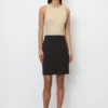 Marc O'Polo Jersey Mini Skirt In A Shaped Fit In Compact Interlock Jersey