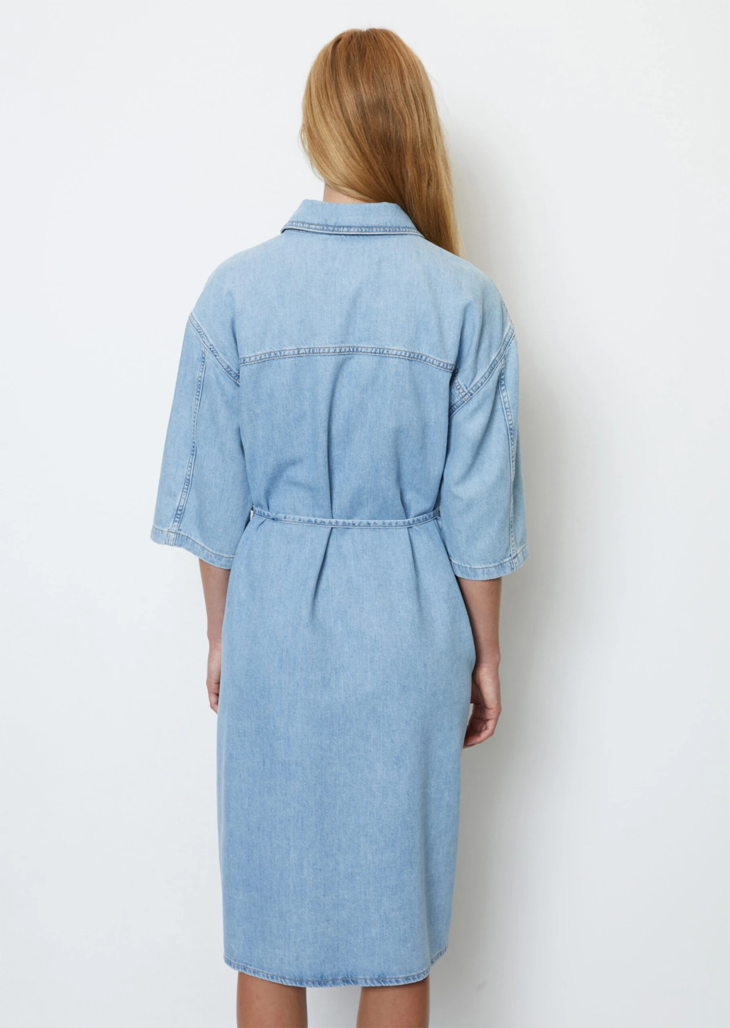 Marc O'Polo Denim Shirt Blouse Dress Relaxed In An Organic Cotton/lyocell Blend 3 Marc O'Polo Denim Shirt Blouse Dress Relaxed In An Organic Cotton/lyocell Blend – Bild 3