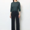 Marc O'Polo Wide Leg Pants Model LANDE Made Of Organic Corduroy Cotton