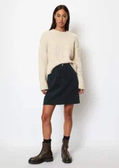 Marc O'Polo Corduroy Mini Skirt A-line Made Of Organic Cotton