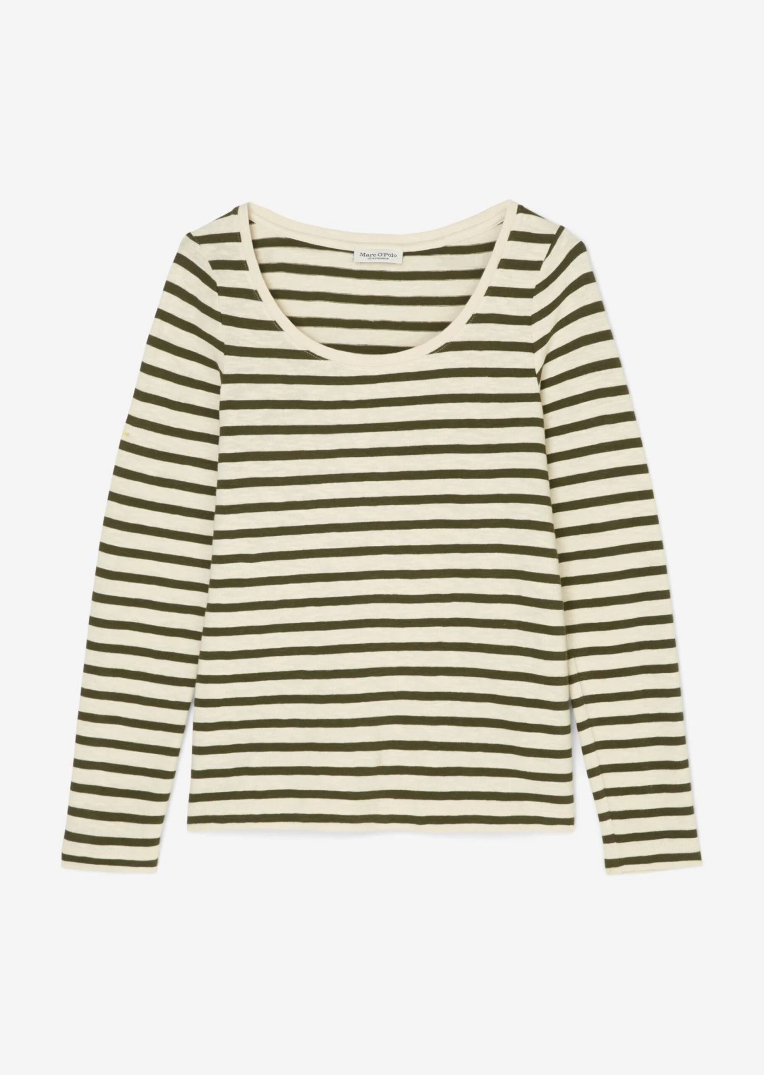 Marc O'Polo Striped Long Sleeve Top In A Loose Fit Made Of Heavy Jersey Fabric Composed Of Organic Cotton 7 Marc O'Polo Striped Long Sleeve Top In A Loose Fit Made Of Heavy Jersey Fabric Composed Of Organic Cotton – Bild 7
