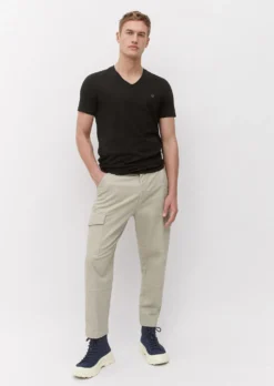 Marc O'Polo V-neck T-shirt In A Regular Fit Made Of Pure Organic Cotton