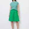 Marc O'Polo A-line Skirt With An Elasticated Waist In An Organic Cotton/lyocell Blend