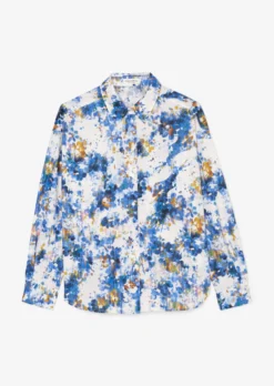 Marc O'Polo Blouse With An All-over Print Made Of Paper Touch Poplin -Schlichte Eleganz 3a88d59add987d9b5848bfcade6f8e03 scaled
