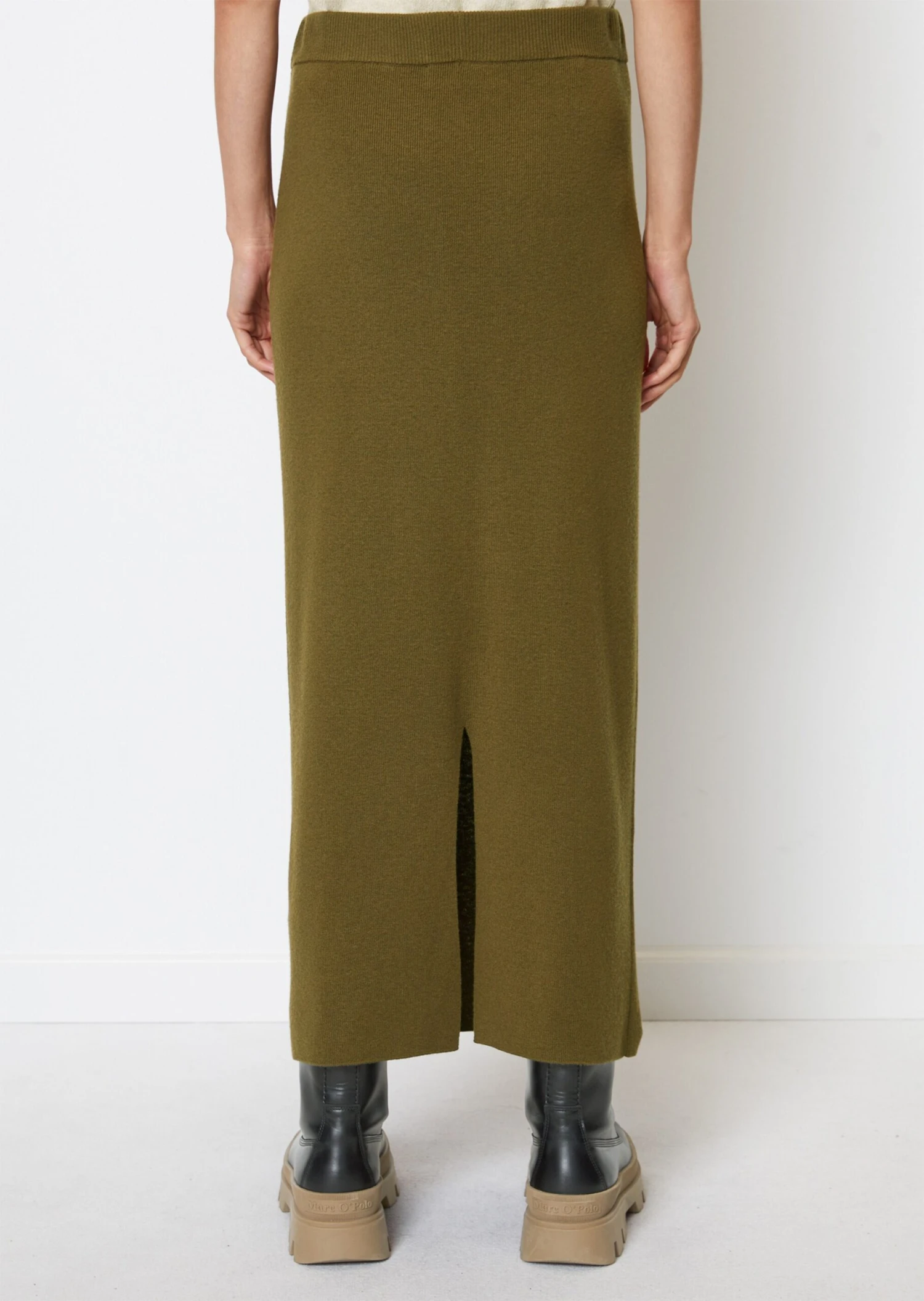 Marc O'Polo Ribbed Knit Skirt Fitted From Virgin Wool Viscose Mix 3 Marc O'Polo Ribbed Knit Skirt Fitted From Virgin Wool Viscose Mix – Bild 3