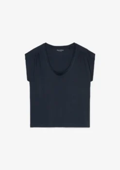Marc O'Polo Sleeveless T-shirt With Gathered Shoulders In A Regular Fit Made Of Lightweight Single Jersey -Schlichte Eleganz 3fa189d6ebff3a4210cb36919a7054eb scaled