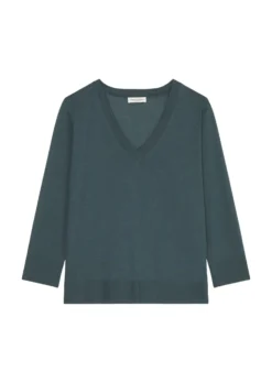 Marc O'Polo Luxury V-Neck T-Shirt Loose Made From Tencel™ Lyocell Cotton Mix -Schlichte Eleganz 401e04314f06080228d302253f65945b scaled