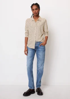 Marc O'Polo Jersey Blouse With An All-over Print In A Regular Fit From LENZING™ ECOVERO™ -Schlichte Eleganz 40ae55252f1e382702b56159d99dc11f scaled