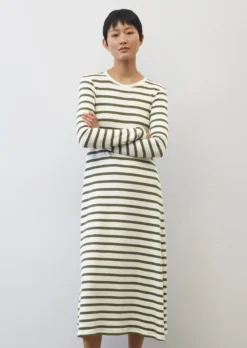 Marc O'Polo Striped Waffle Jersey Dress From LENZING™ ECOVERO™ -Schlichte Eleganz 4211150e1c535eef504cddb376fef8b5 scaled