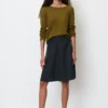 Marc O'Polo Flared Linen Skirt With An In-seam Zip