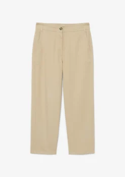 Marc O'Polo Wide Ankle-length Trousers Made Of Brushed Twill -Schlichte Eleganz 43c763298517ecd72887a8324fe8026d scaled