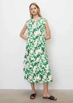 Marc O'Polo Sleeveless Midi Dress With A Flounce Hem Made Of Light Poplin Quality 12 Marc O'Polo Sleeveless Midi Dress With A Flounce Hem Made Of Light Poplin Quality -Schlichte Eleganz 47ff0eb59d4065f2783bf96d627a3aeb scaled