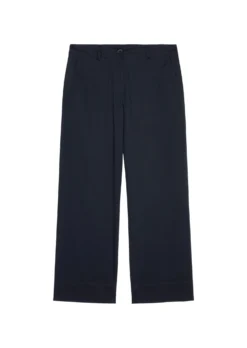Marc O'Polo Wide Leg Trousers, Cropped In Stretchy Organic Cotton Twill -Schlichte Eleganz 4c6bd1823be33efae73dae150c0a13aa scaled