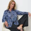 Marc O'Polo Long Sleeve Blouse In A Relaxed Fit Made Of Lightweight Voile Fabric